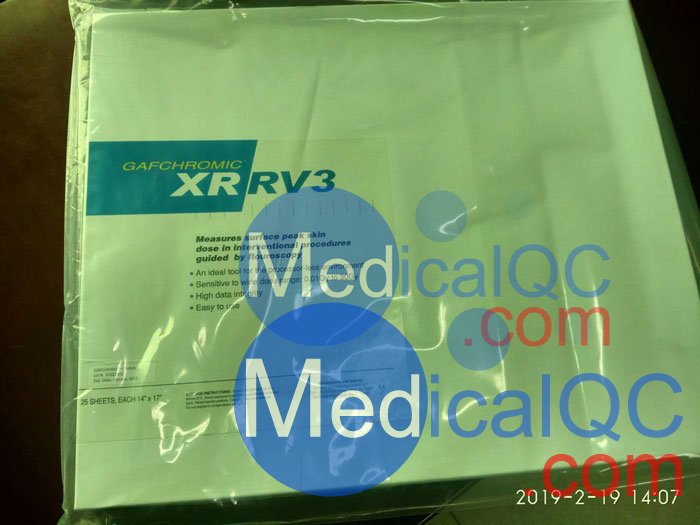 Gafchromic XR-RV3皮膚劑量QA免沖洗膠片，Gafchromic XR-RV3膠片