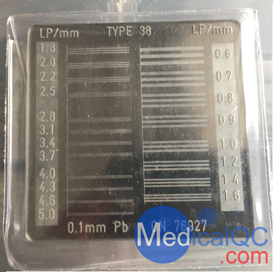 Type38高分辨測試卡，Type 81高分辨測試卡，X射線檢測用線對卡