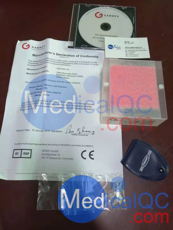 Gammex 156乳腺模體，Gammex 156超聲模體